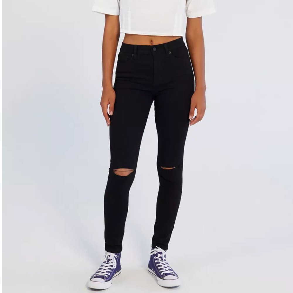 BDG Twig Ripped High-Waist Skinny Jean Black